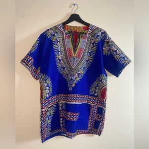 African Dashiki Shirt Men’s Women Kids Size L-XL